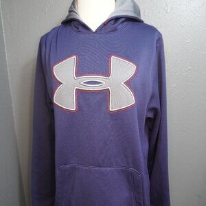 Under Armour Womens Storm Navy Blue Pullover Hoodie Hooded Sweatshirt Size Small